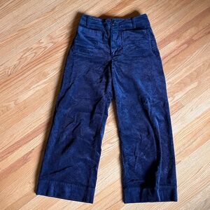 Anthropologie Maeve Collette pants in Navy Corduroy Size S/M 27